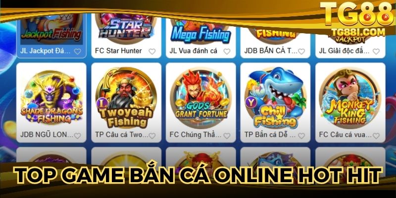 Top game bắn cá online chất lượng tại thành viên hiện nay